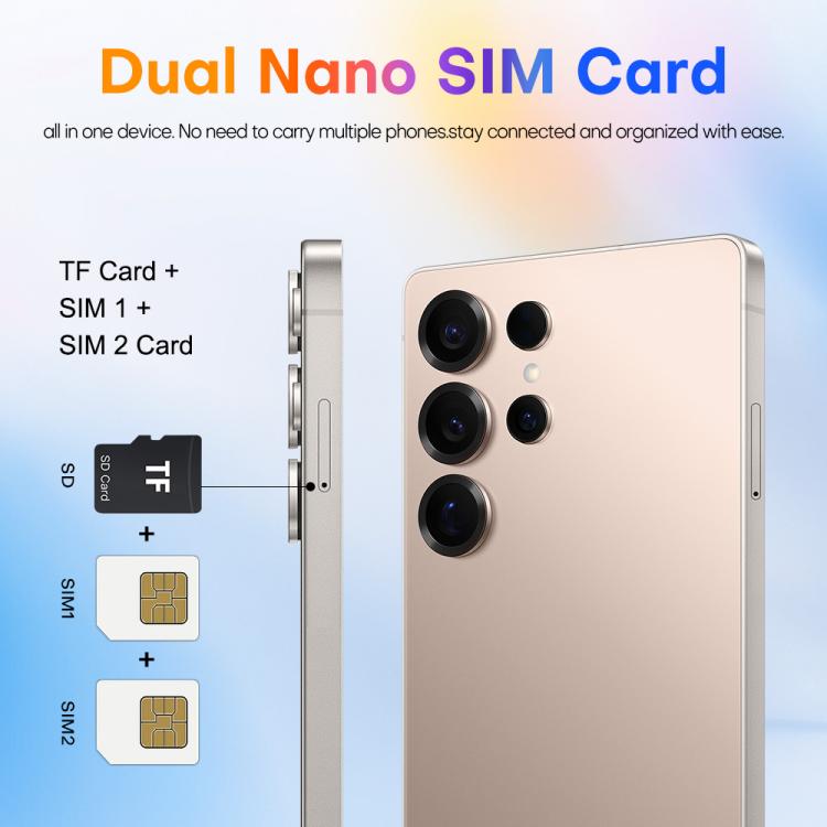 S25 Ultra / Q25, 4GB+64GB, 6.75 inch Android 12 MTK6762 Octa Core, Network: 4G, Dual SIM, with Stylus Pen, Plug:US Plug(Titanium White Sliver) - free shipping - PMc TechLife - Order now!