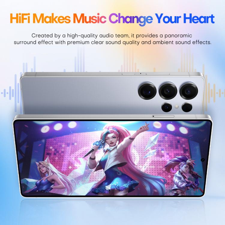 S25 Ultra / Q25, 4GB+64GB, 6.75 inch Android 12 MTK6762 Octa Core, Network: 4G, Dual SIM, with Stylus Pen, Plug:US Plug(Titanium White Sliver) - free shipping - PMc TechLife - Order now!