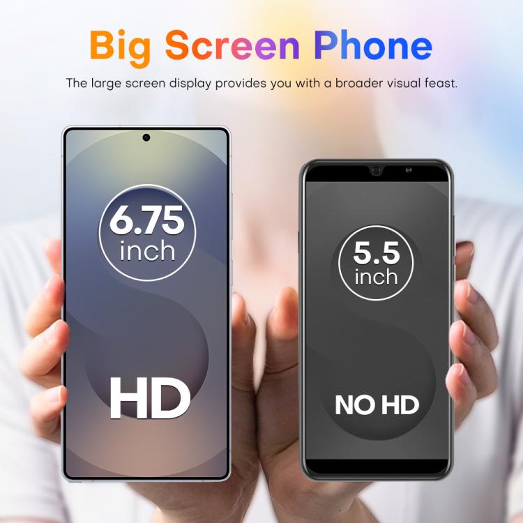 S25 Ultra / Q25, 4GB+64GB, 6.75 inch Android 12 MTK6762 Octa Core, Network: 4G, Dual SIM, with Stylus Pen, Plug:US Plug(Titanium White Sliver) - free shipping - PMc TechLife - Order now!