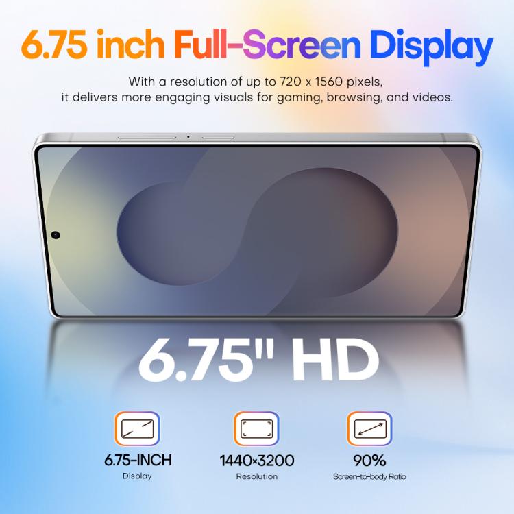 S25 Ultra / Q25, 4GB+64GB, 6.75 inch Android 12 MTK6762 Octa Core, Network: 4G, Dual SIM, with Stylus Pen, Plug:US Plug(Titanium White Sliver) - free shipping - PMc TechLife - Order now!