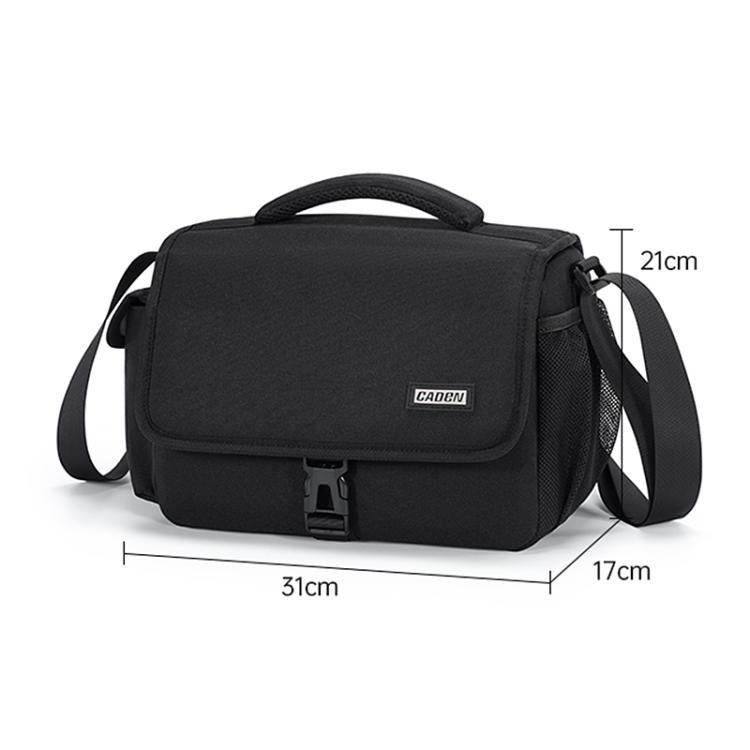 CADeN D27-1 Portable Digital Camera Bag with Strap, Size:31 x 21 x 17cm Black - free shipping - PMC TechLife - Order now!