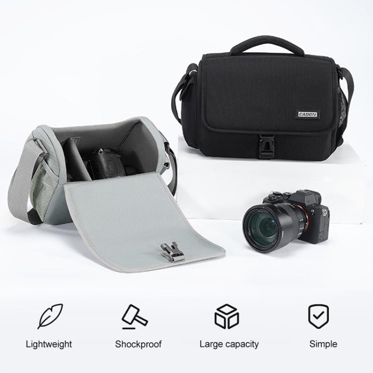 CADeN D27-1 Portable Digital Camera Bag with Strap, Size:31 x 21 x 17cm Black - free shipping - PMC TechLife - Order now!