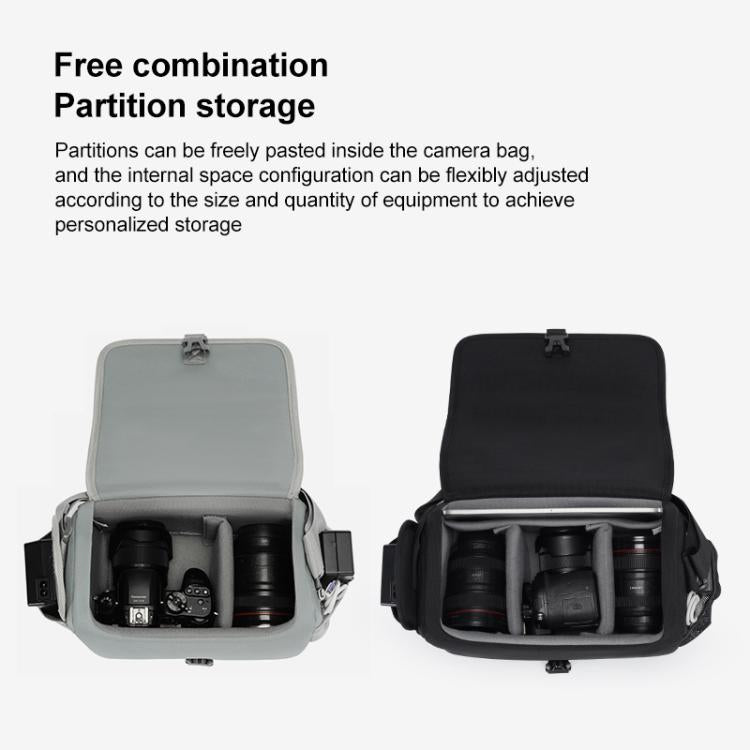 CADeN D27-1 Portable Digital Camera Bag with Strap, Size:31 x 21 x 17cm Black - free shipping - PMC TechLife - Order now!