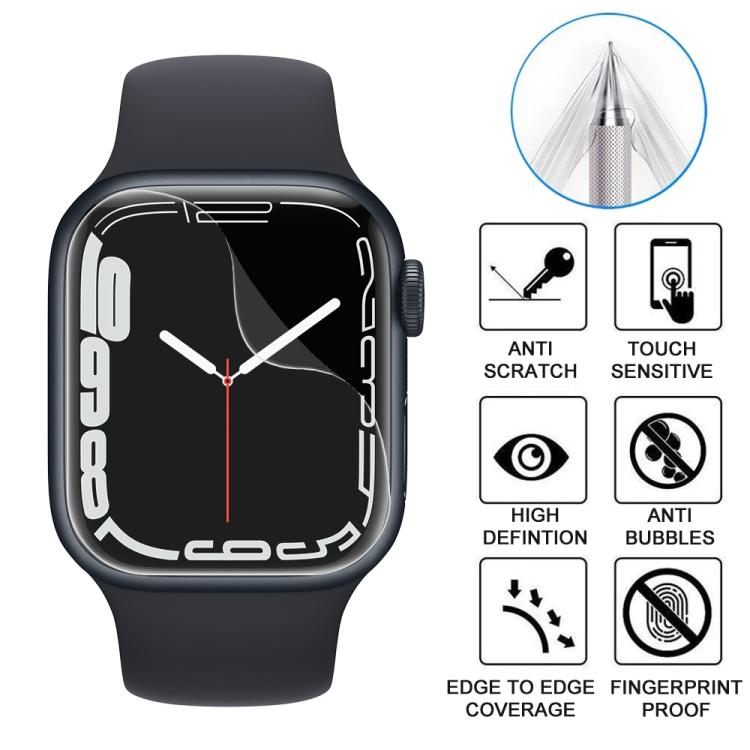 For Apple Watch Series 9 / 8 / 7 45mm 5pcs xDfind Soft Hydrogel Film Full Cover Front Protector - free shipping - PMc TechLife - Order now!