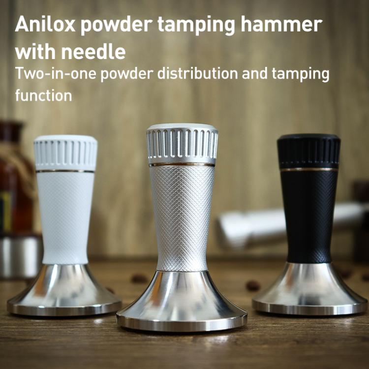 58.3mm Mesh Texture Coffee Powder Pressing Hammer Stainless Steel Cloth Powder(Silver) - free shipping - PMC TechLife - Order now!
