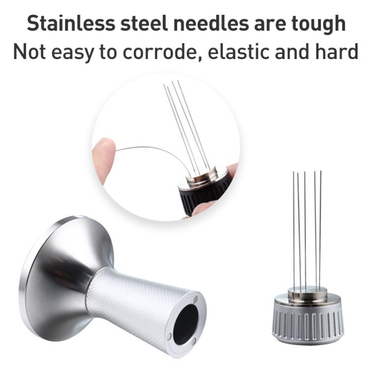 58.3mm Mesh Texture Coffee Powder Pressing Hammer Stainless Steel Cloth Powder(Silver) - free shipping - PMC TechLife - Order now!