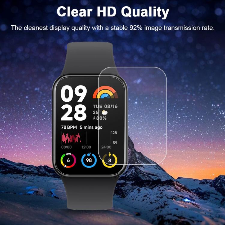 For Xiaomi Mi Band 8 Pro 5pcs xDfind Soft Hydrogel Film Full Cover Front Protector - free shipping - PMc TechLife - Order now!