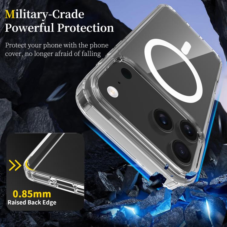 For iPhone 17 Pro Max Scratchproof PC Hybrid TPU Magsafe Phone Case(Transparent) - free shipping - PMc TechLife - Order now!