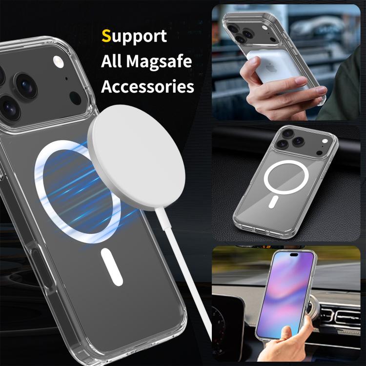 For iPhone 17 Pro Max Scratchproof PC Hybrid TPU Magsafe Phone Case(Transparent) - free shipping - PMc TechLife - Order now!