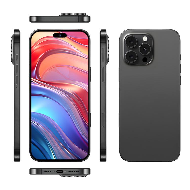 I16 Pro Max / PDQ6, 4GB+64GB, 6.58 inch Android 10 MTK6739 Quad Core, Network: 4G, Dual SIM, Plug:AU Plug(Black) - free shipping - PMc TechLife - Order now!