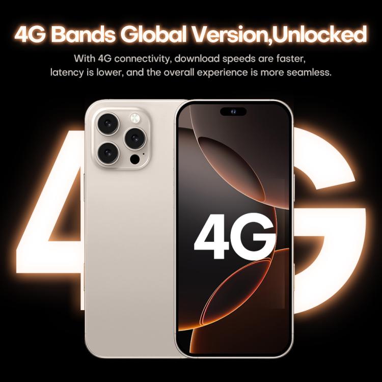 I16 Pro Max / PDQ6, 4GB+64GB, 6.58 inch Android 10 MTK6739 Quad Core, Network: 4G, Dual SIM, Plug:EU Plug(Gold) - free shipping - PMc TechLife - Order now!