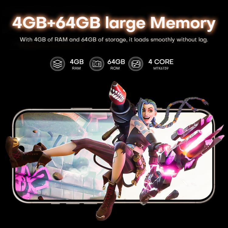 I16 Pro Max / PDQ6, 4GB+64GB, 6.58 inch Android 10 MTK6739 Quad Core, Network: 4G, Dual SIM, Plug:EU Plug(Gold) - free shipping - PMc TechLife - Order now!