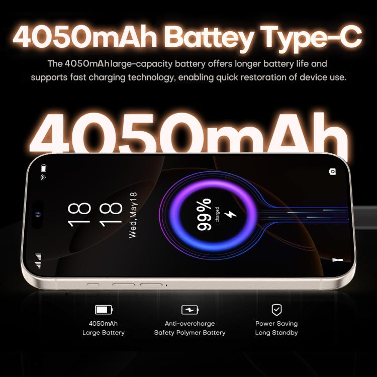 I16 Pro Max / PDQ6, 4GB+64GB, 6.58 inch Android 10 MTK6739 Quad Core, Network: 4G, Dual SIM, Plug:EU Plug(Gold) - free shipping - PMc TechLife - Order now!