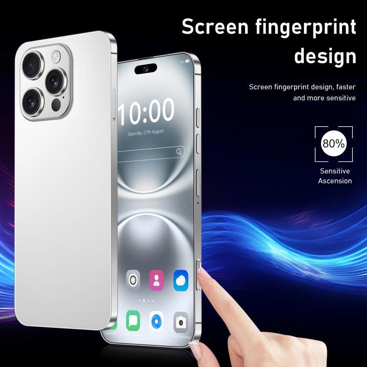 I16 Pro Max / RAi3, 3GB+64GB, 6.56 inch Android 10 MTK6739 Quad Core, Network: 4G, Dual SIM, Plug:US Plug(White) - free shipping - PMc TechLife - Order now!