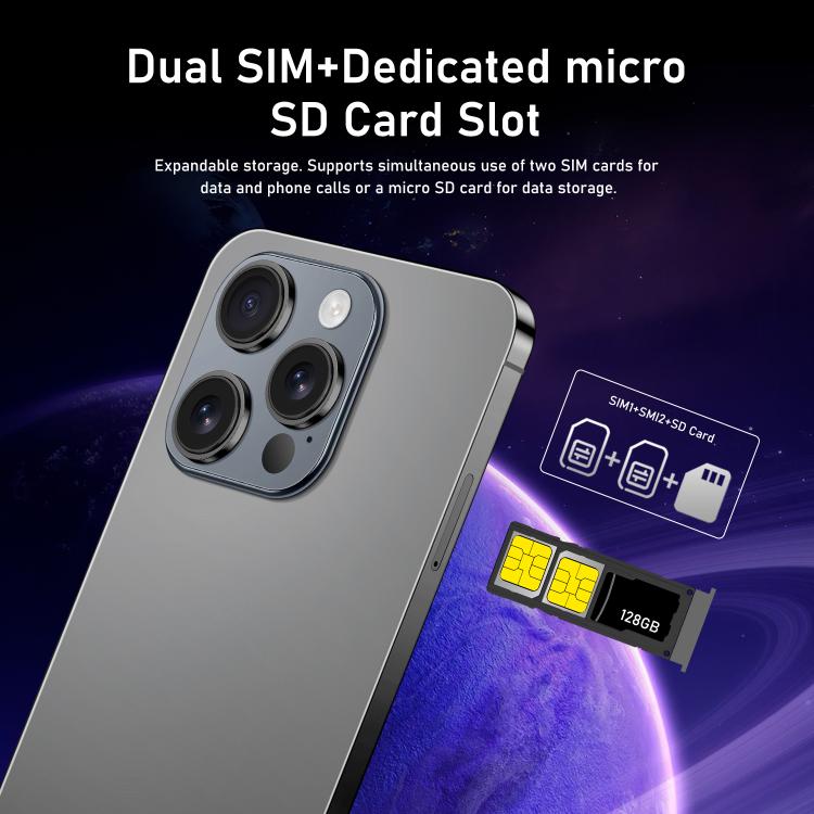 I16 Pro Max / RAi3, 3GB+64GB, 6.56 inch Android 10 MTK6739 Quad Core, Network: 4G, Dual SIM, Plug:US Plug(White) - free shipping - PMc TechLife - Order now!