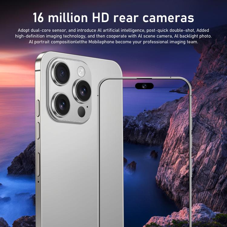 I16 Pro Max / RAi3, 3GB+64GB, 6.56 inch Android 10 MTK6739 Quad Core, Network: 4G, Dual SIM, Plug:US Plug(White) - free shipping - PMc TechLife - Order now!