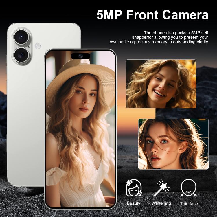 I16 Plus / RAi5, 3GB+64GB, 6.56 inch Android 10 MTK6739 Quad Core, Network: 4G, Dual SIM, Plug:UK Plug(White) - free shipping - PMc TechLife - Order now!