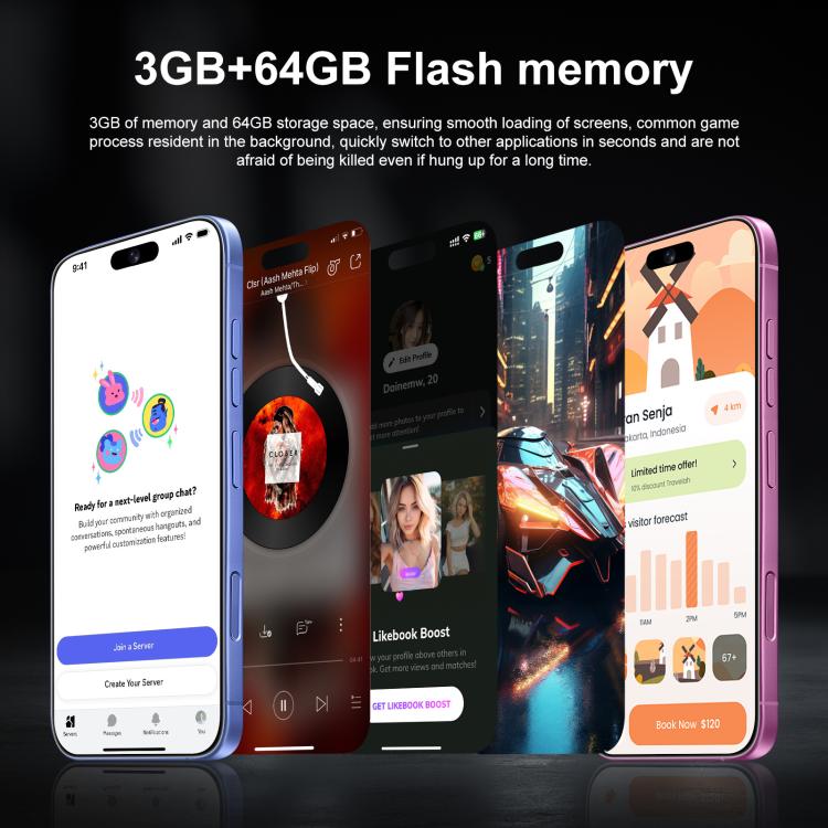 I16 Plus / RAi5, 3GB+64GB, 6.56 inch Android 10 MTK6739 Quad Core, Network: 4G, Dual SIM, Plug:UK Plug(White) - free shipping - PMc TechLife - Order now!