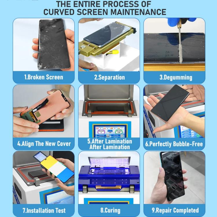 YYD YD-636 UV Curing Laminating Defoaming All-in-One, Plug:UK Plug - free shipping - PMC TechLife - Order now!