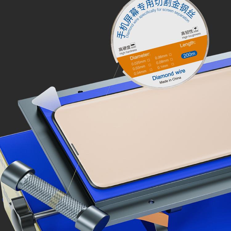 200m Screen Separation Specifically Diamond Cutting Wire, Diameter:0.025mm - free shipping - PMC TechLife - Order now!