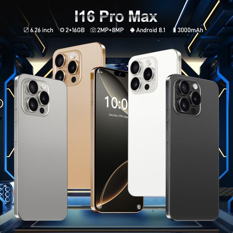 I16 Pro Max / ZPT93, 2GB+16GB, 6.26 inch Android 8.1 MTK6737 Quad Core, Network: 4G, Dual SIM, Plug:EU Plug(Grey) - free shipping - PMc TechLife - Order now!