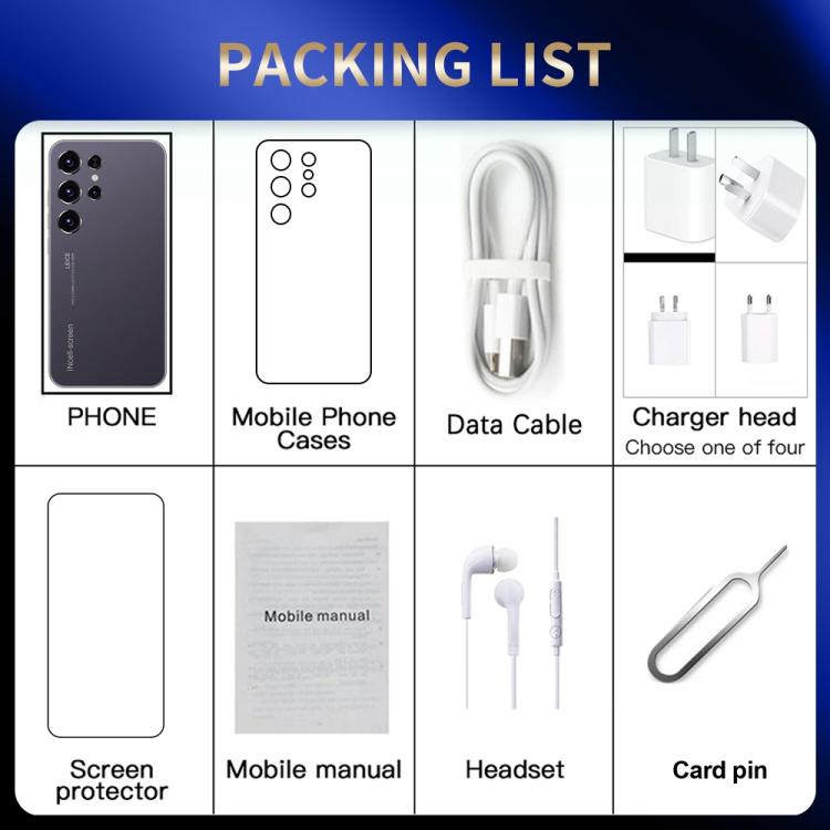S24 Ultra / ZKU213, 2GB+16GB, 6.56 inch Android 8.1 MTK6580A Quad Core, Network: 3G, Dual SIM, Plug:AU Plug(White) - free shipping - PMc TechLife - Order now!
