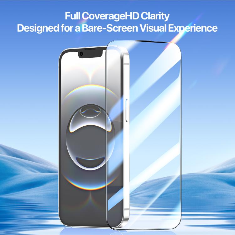 For iPhone 16e DUX DUCIS Roga Series 2.5D HD Fully Transparent Tempered Screen Protector with Dust Removal Quick-Attach Box - free shipping - PMc TechLife - Order now!