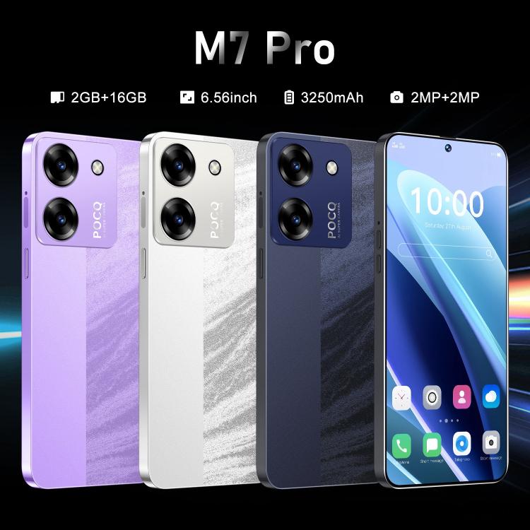 M7 Pro / ZKU289, 2GB+16GB, 6.56 inch Android 8.1 MTK6580A Quad Core, Network: 3G, Dual SIM, Plug:AU Plug(Purple) - free shipping - PMc TechLife - Order now!