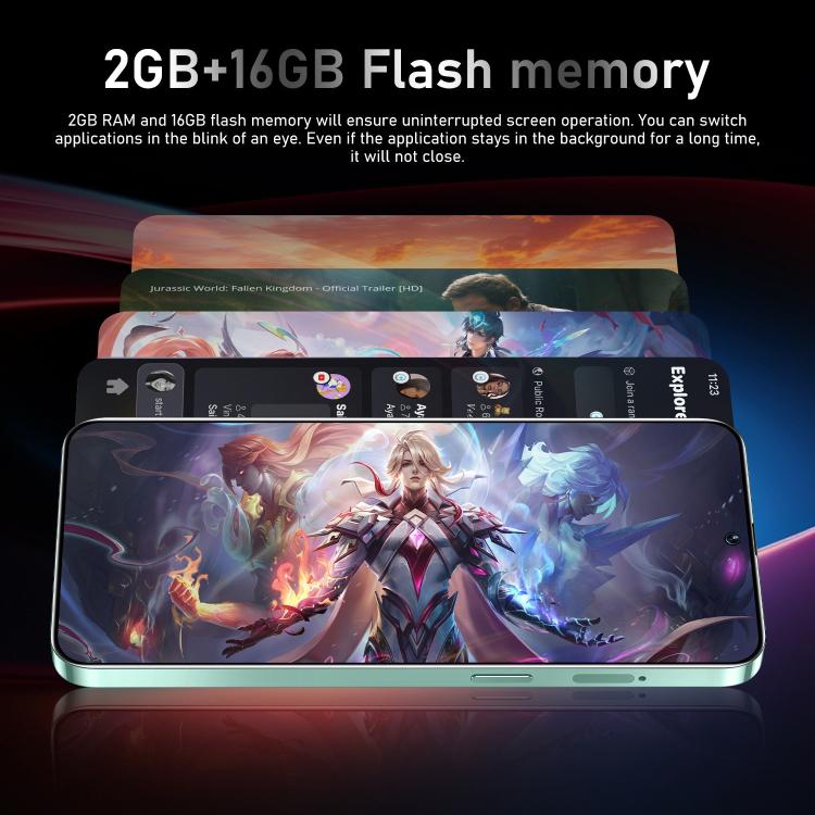 Note 14 / ZKU291, 2GB+16GB, 6.56 inch Android 8.1 MTK6580A Quad Core, Network: 3G, Dual SIM, Plug:UK Plug(Green) - free shipping - PMc TechLife - Order now!