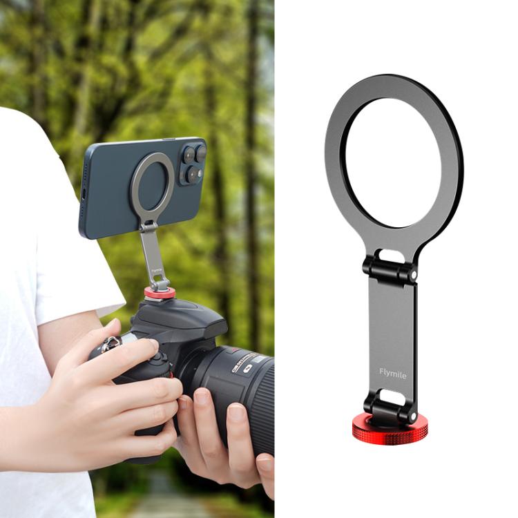 Flymile Magnetic Phone Tripod Mount MagSafe Adapter Phone Holder, Style:Folding Cold Shoe Mount - free shipping - PMC TechLife - Order now!