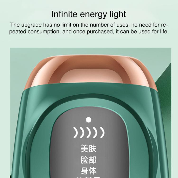 FY-B503 Portable Laser Hair Removal Device Photon Electric IPL Intense Pulse Hair Remover, EU Plug(Dark Green) - free shipping - PMC TechLife - Order now!