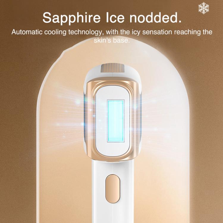 FY-B506 Sapphire Ice Sense Painless Strong Pulse Ice Point Skin Rejuvenation Hair Removal Device, UK Plug(Orange) - free shipping - PMC TechLife - Order now!