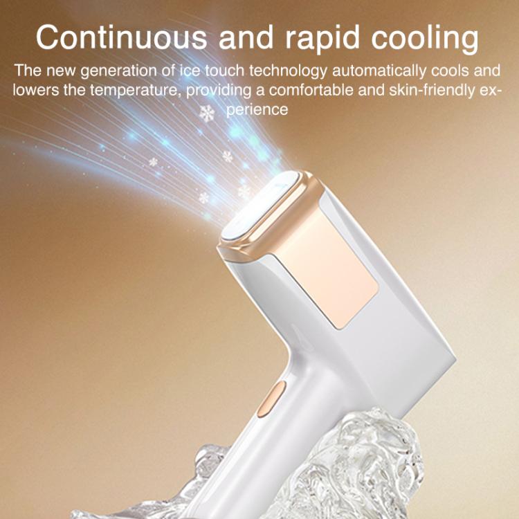 FY-B506 Sapphire Ice Sense Painless Strong Pulse Ice Point Skin Rejuvenation Hair Removal Device, UK Plug(Orange) - free shipping - PMC TechLife - Order now!