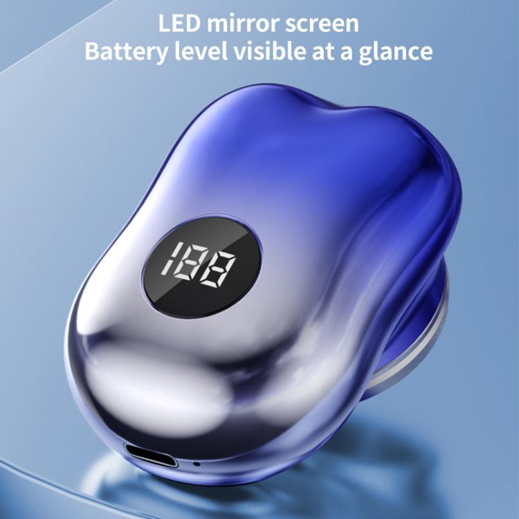 WG-P10X Portable Rechargeable LED Digital Display Electric Shaver(Gradient Blue) - free shipping - PMC TechLife - Order now!