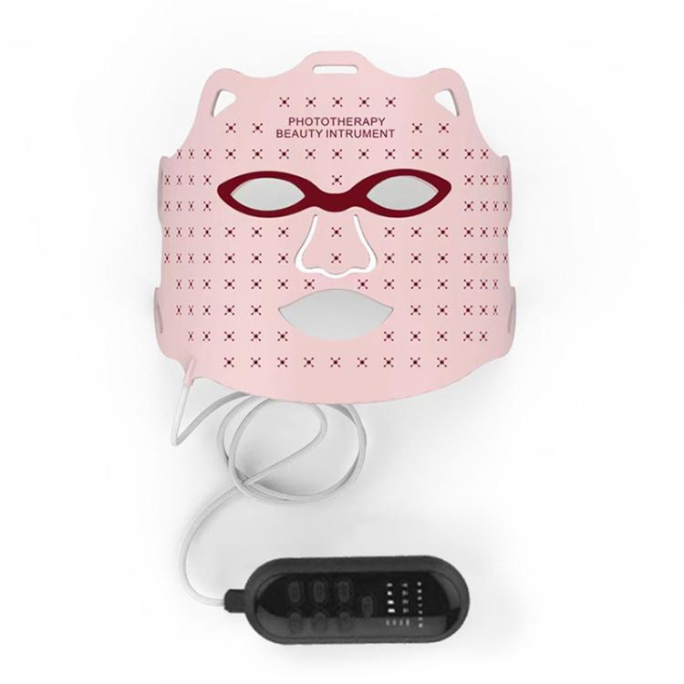 WG-SP-1103 LED Colorful Photon Rejuvenation Mask Facial Beauty Instrument, Infrared, Plug:UK Plug(Pink) - free shipping - PMC TechLife - Order now!