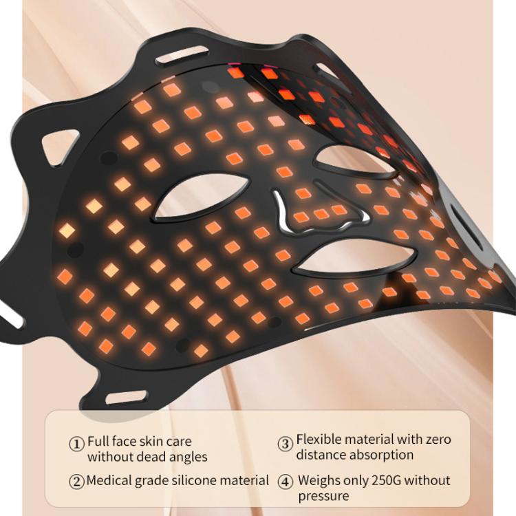 WG-SP-1103 LED Colorful Photon Rejuvenation Mask Facial Beauty Instrument, Regular, Plug:EU Plug(Black) - free shipping - PMC TechLife - Order now!