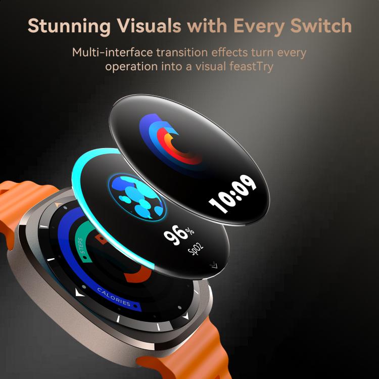 JOYROOM Venture Series JR-FV2 Smart Watch, Support Bluetooth Call / Sleep / Blood Oxygen / Heart Rate / Blood Pressure Health Monitor(Orange) - free shipping - PMC TechLife - Order now!