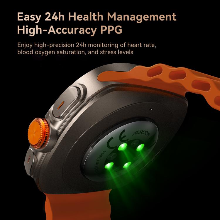 JOYROOM Venture Series JR-FV2 Smart Watch, Support Bluetooth Call / Sleep / Blood Oxygen / Heart Rate / Blood Pressure Health Monitor(Orange) - free shipping - PMC TechLife - Order now!