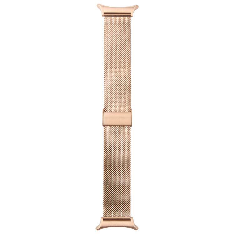 For Samsung Galaxy Watch Ultra 47mm Integrated Buckle Embossed Milanese Metal Watch Band(Rose Gold) - free shipping - PMC TechLife - Order now!