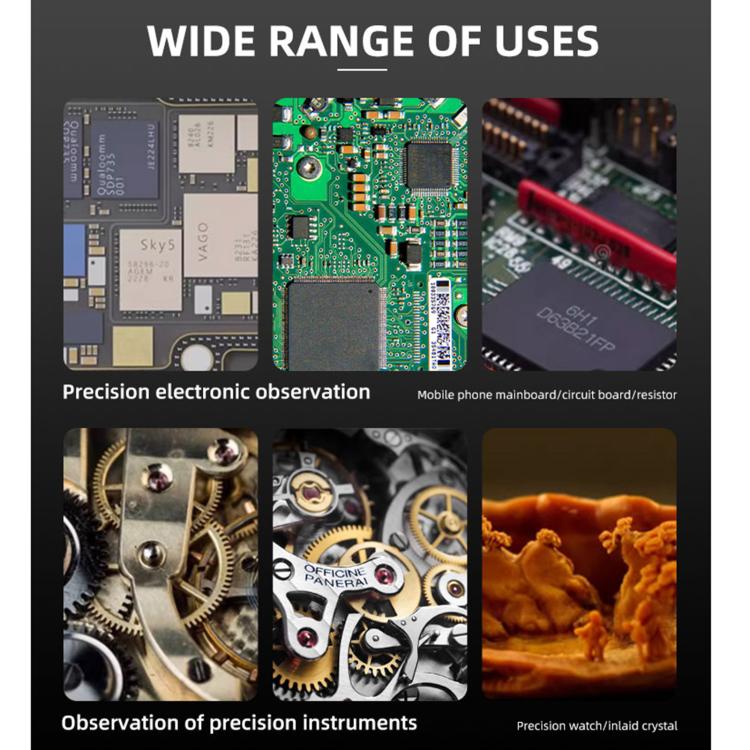 Kaisi 6558 6.5-58X Synchronous Zoom Trinocular Stereo Microscope - free shipping - PMC TechLife - Order now!