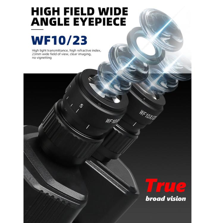 Kaisi 6558 6.5-58X Synchronous Zoom Trinocular Stereo Microscope - free shipping - PMC TechLife - Order now!