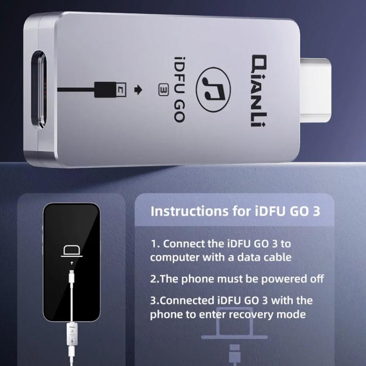 QianLi IDFU GO 3 Recovery Adapter for iPhone 15 Series - free shipping - PMC TechLife - Order now!