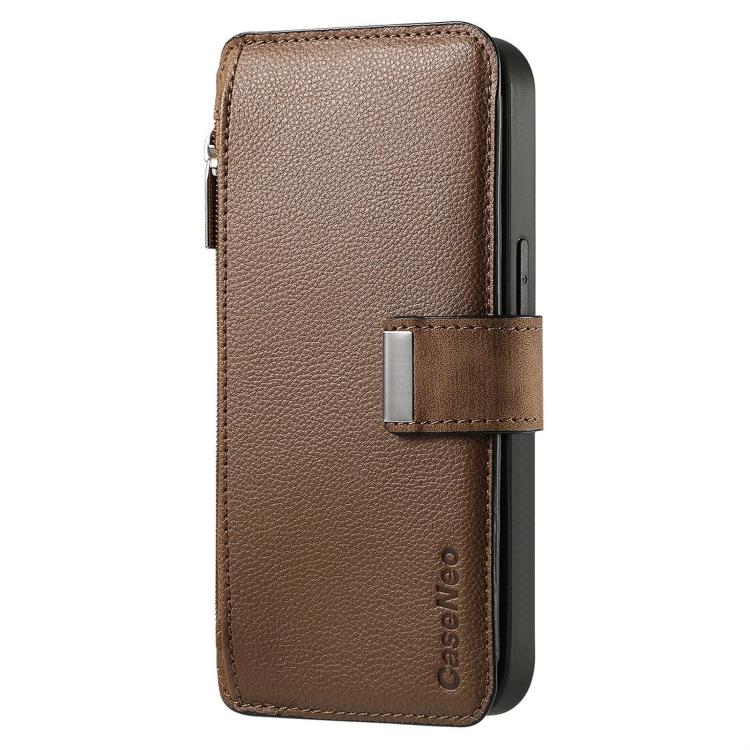 For Honor 400 Global 156.5mm CaseNeo MagSafe RFID Anti-theft Zipper Wallet Retro Leather Phone Case(Brown) - free shipping - PMC TechLife - Order now!