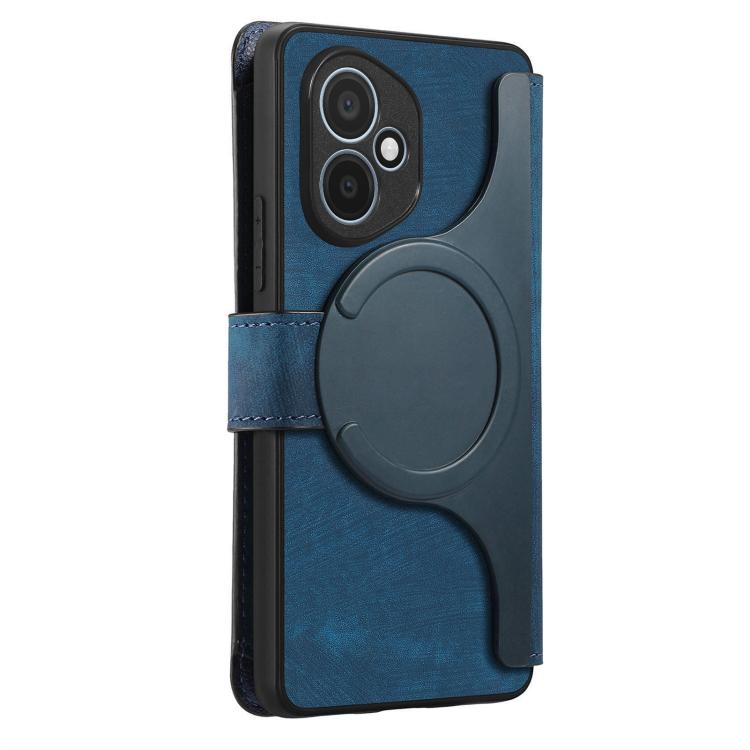 For Honor 400 Global 156.5mm CaseNeo MagSafe RFID Anti-theft Zipper Wallet Retro Leather Phone Case(Blue) - free shipping - PMC TechLife - Order now!