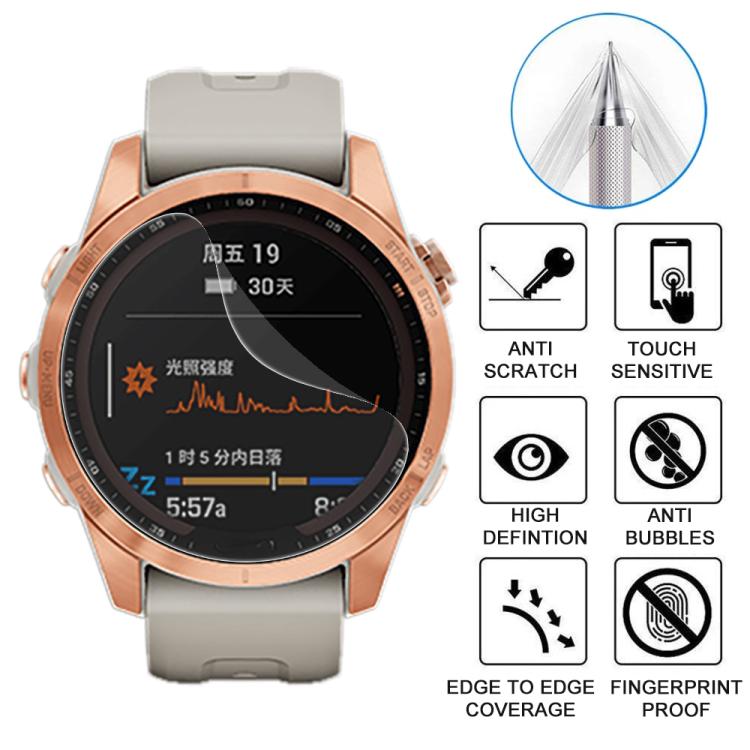 For Garmin Fenix 7s 5pcs xDfind Soft Hydrogel Film Full Cover Front Protector - free shipping - PMC TechLife - Order now!