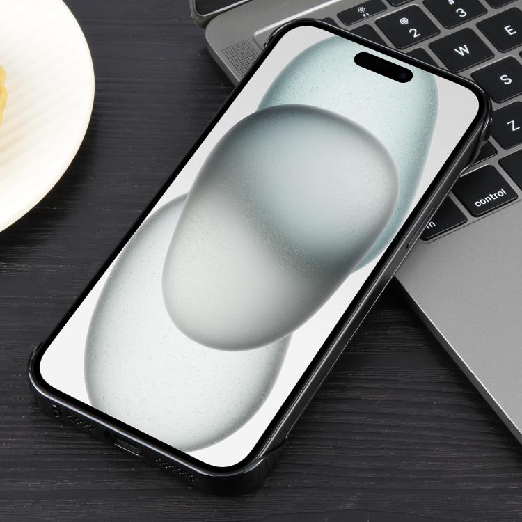 For iPhone 15 Plus / 14 Plus Electroplating Frameless Frosted Anti-Glare PC MagSafe Phone Case(Black) - free shipping - PMC TechLife - Order now!
