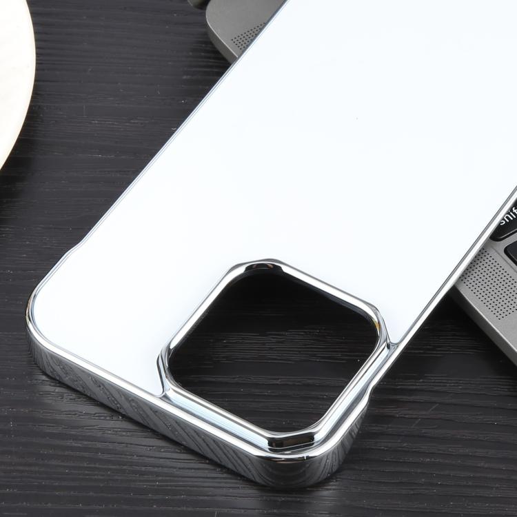 For iPhone 15 Plus / 14 Plus Electroplating Frameless Frosted Anti-Glare PC MagSafe Phone Case(Silver White) - free shipping - PMC TechLife - Order now!