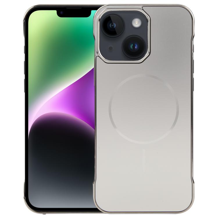 For iPhone 14 / 13 Electroplating Frameless Frosted Anti-Glare PC MagSafe Phone Case(Titanium Gray) - free shipping - PMC TechLife - Order now!