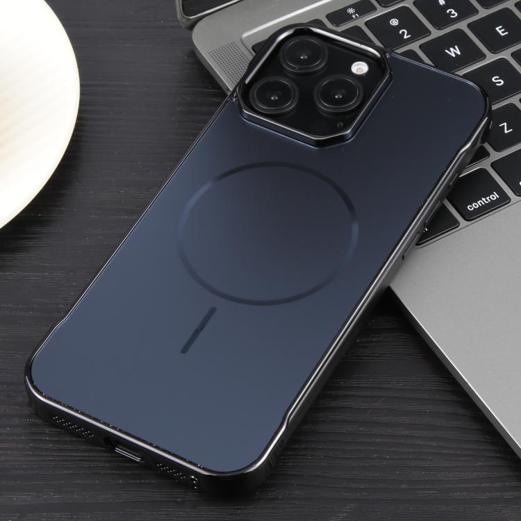 For iPhone 14 Pro Electroplating Frameless Frosted Anti-Glare PC MagSafe Phone Case(Black) - free shipping - PMC TechLife - Order now!