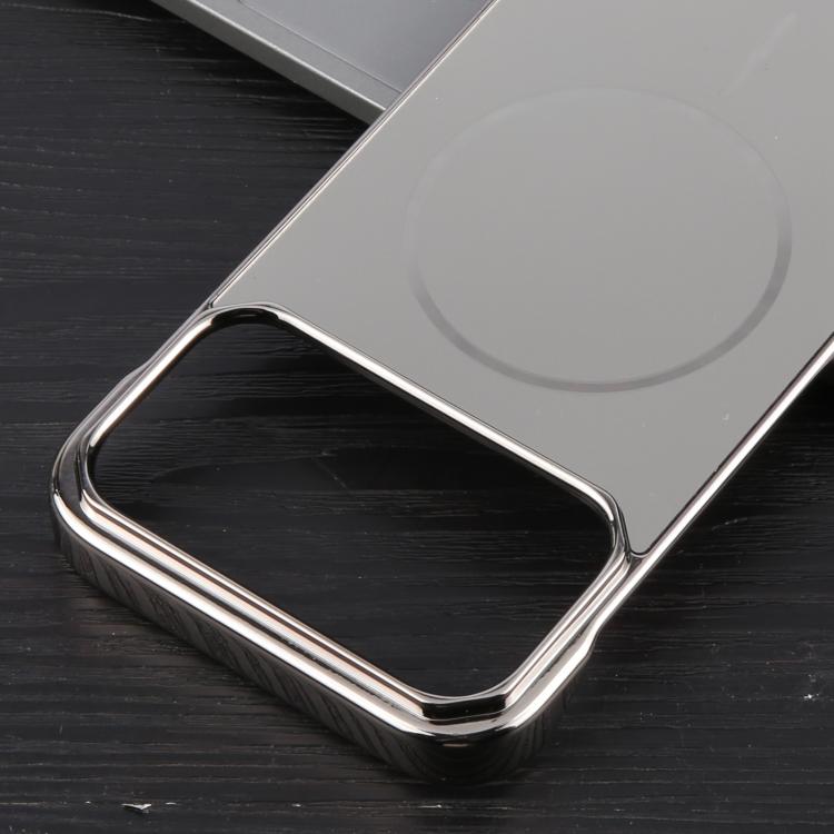 For iPhone 17 Pro Electroplating Frameless Frosted Anti-Glare PC MagSafe Phone Case(Titanium Gray) - free shipping - PMC TechLife - Order now!